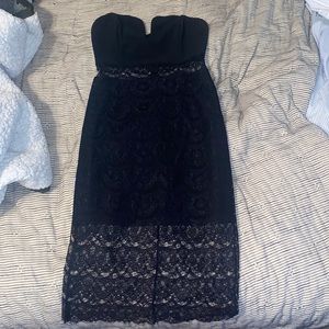 Black lace dress